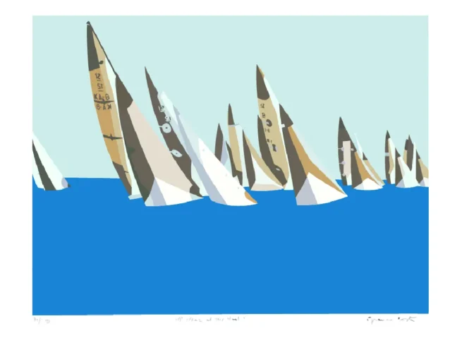 America's Cup 1987 silkscreen Fremantle