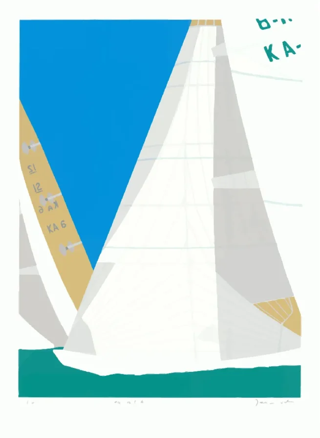 America's Cup 1987 Fremantle silkscreen