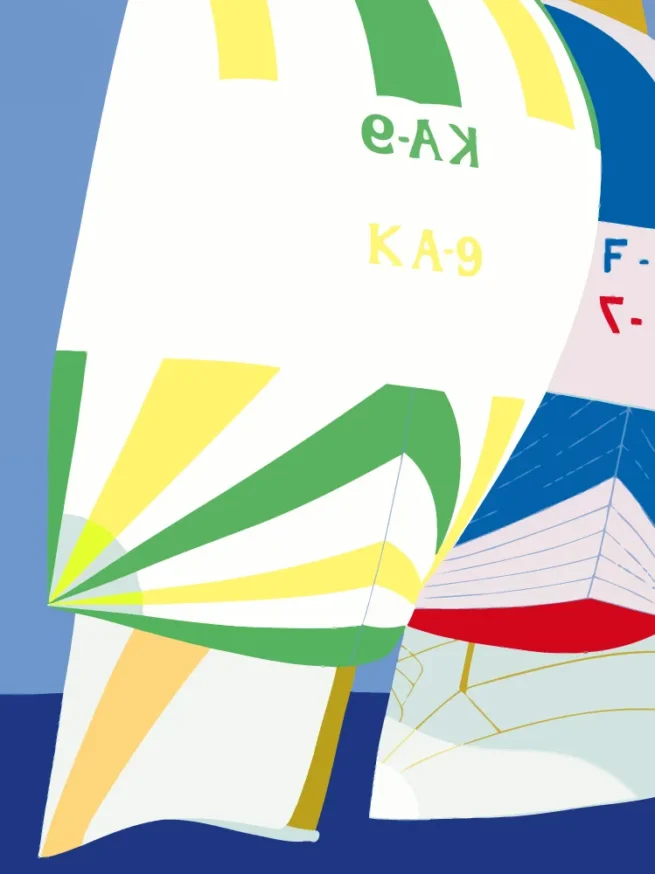 America's Cup 1987 Fremantle silkscreen