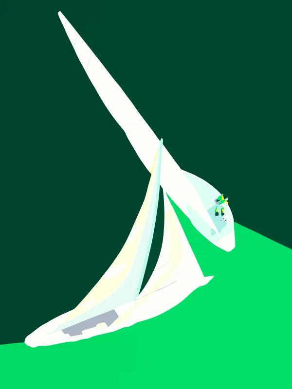 America's Cup 1987 silkscreen fremantle