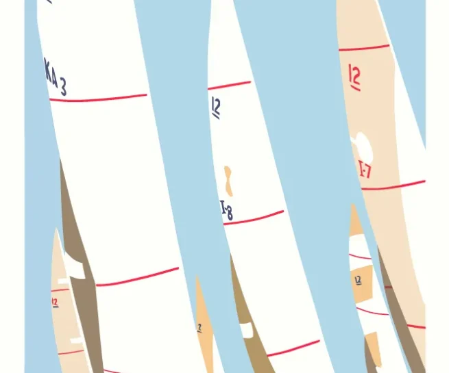 America's Cup 1987 Fremantle silkscreen