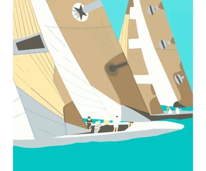 America's Cup 1987 Fremantle silkscreen