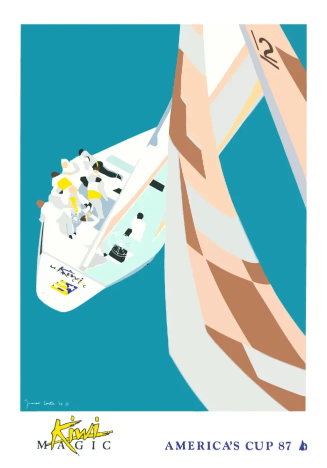 America's Cup 1987 Fremantle silkscreen